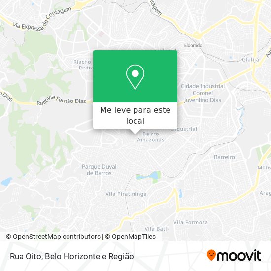 Rua Oito mapa