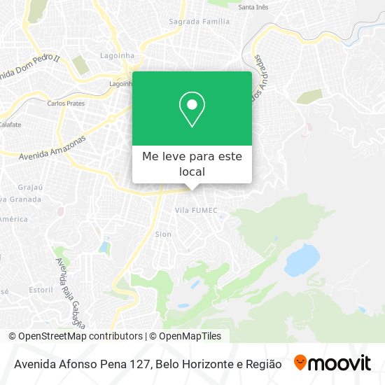 Avenida Afonso Pena 127 mapa