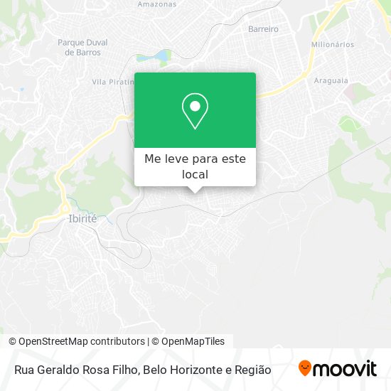 Rua Geraldo Rosa Filho mapa