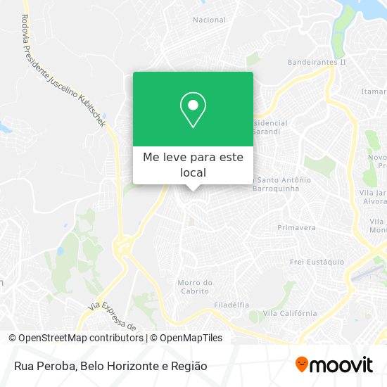 Rua Peroba mapa