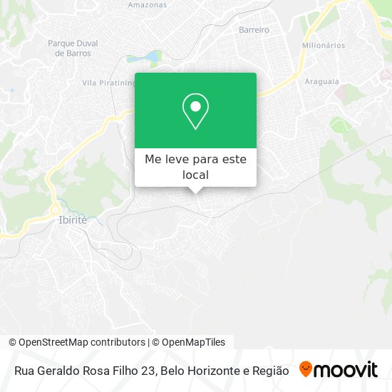 Rua Geraldo Rosa Filho 23 mapa