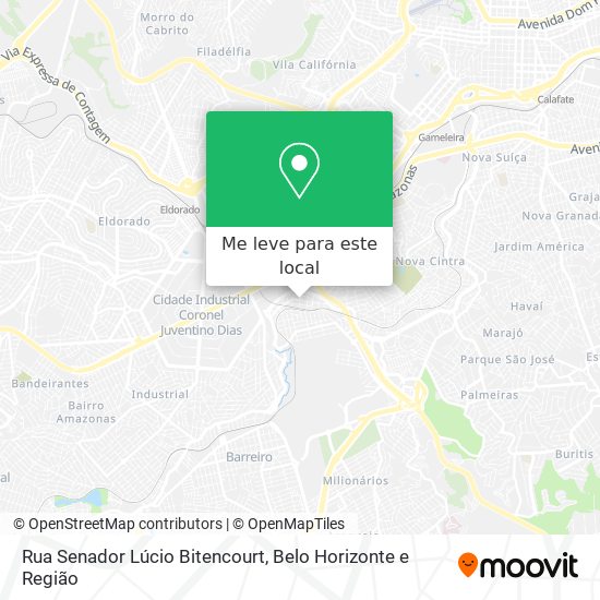 Rua Senador Lúcio Bitencourt mapa