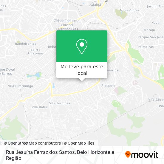 Rua Jesuína Ferraz dos Santos mapa