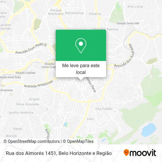 Como chegar até Rua dos Aimorés 1451 em Belo Horizonte de ônibus ou metrô?