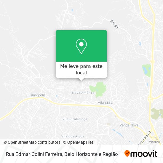 Rua Edmar Colini Ferreira mapa