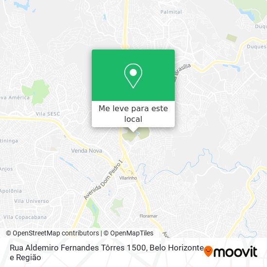 Rua Aldemiro Fernandes Tôrres 1500 mapa
