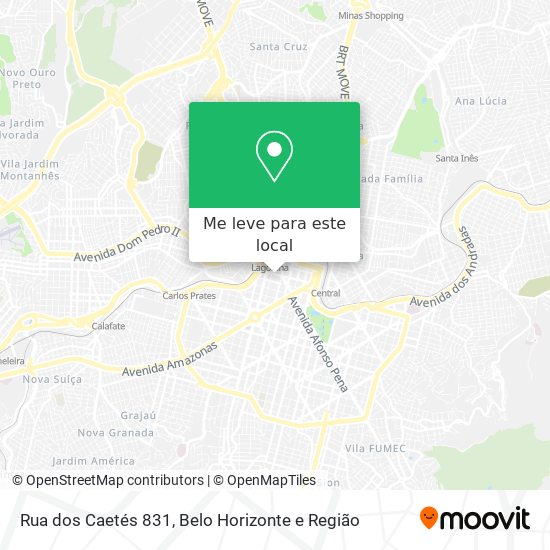 Rua dos Caetés 831 mapa