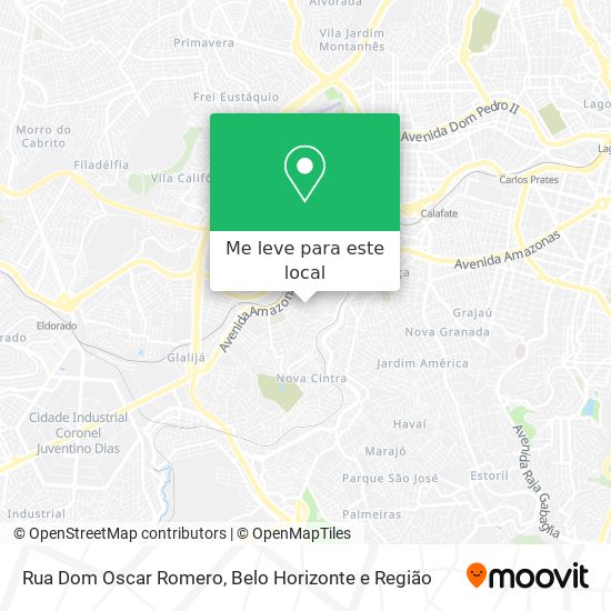 Rua Dom Oscar Romero mapa