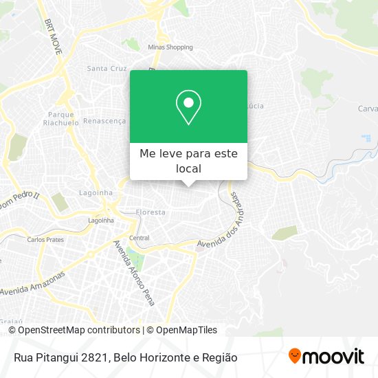 Rua Pitangui 2821 mapa