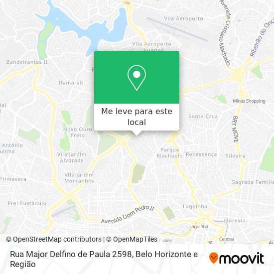 Rua Major Delfino de Paula 2598 mapa