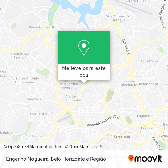 Engenho Nogueira mapa