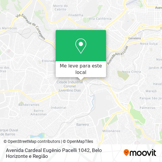 Avenida Cardeal Eugênio Pacelli 1042 mapa