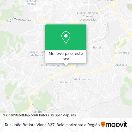 Rua João Batista Viana 337 mapa