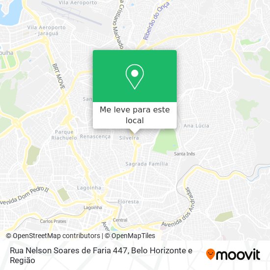 Rua Nelson Soares de Faria 447 mapa