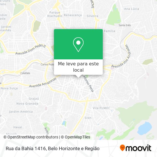 Rua da Bahia 1416 mapa