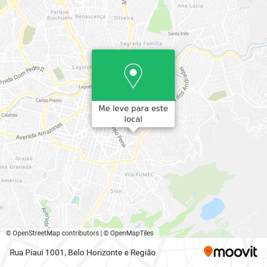 Rua Piauí 1001 mapa