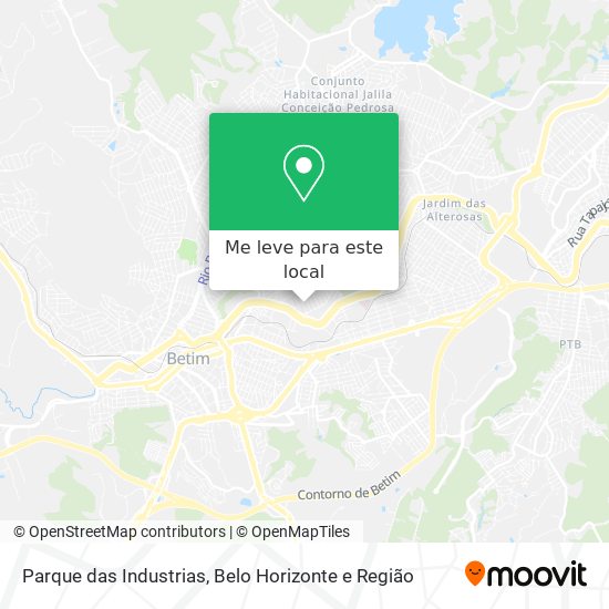 Parque das Industrias mapa