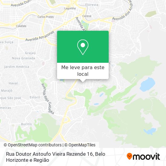 Rua Doutor Astoufo Vieira Rezende 16 mapa