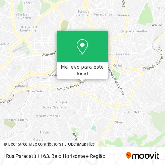 Rua Paracatú 1163 mapa