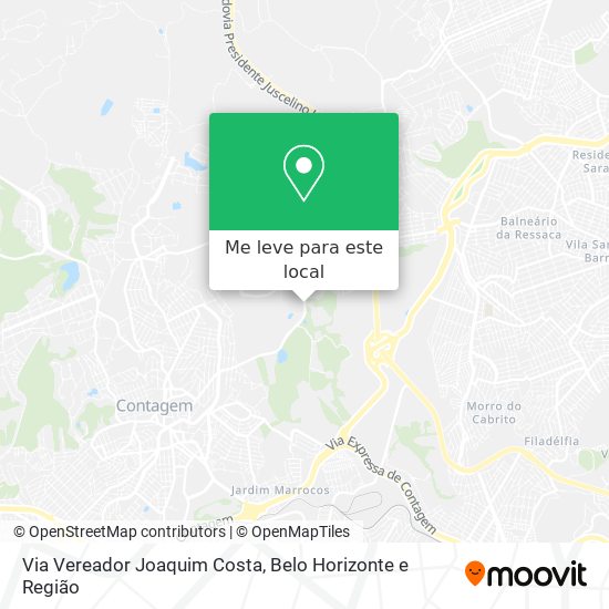 Via Vereador Joaquim Costa mapa