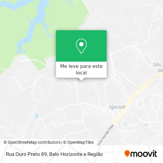 Rua Ouro Preto 89 mapa