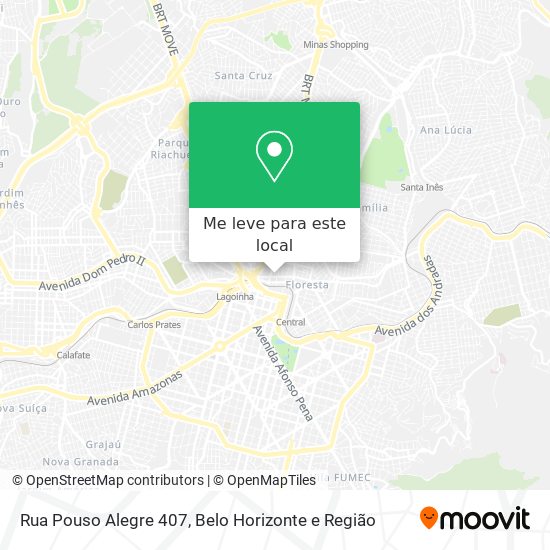 Rua Pouso Alegre 407 mapa