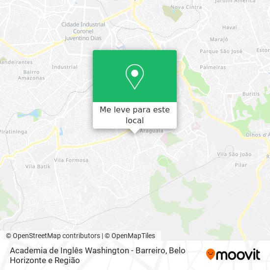 Academia de Inglês Washington - Barreiro mapa