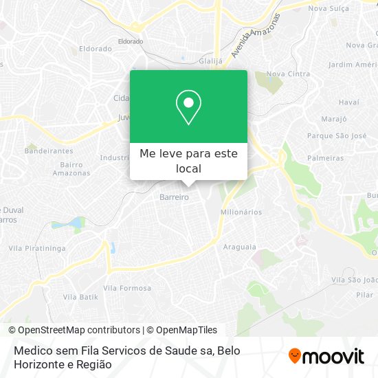 Medico sem Fila Servicos de Saude sa mapa