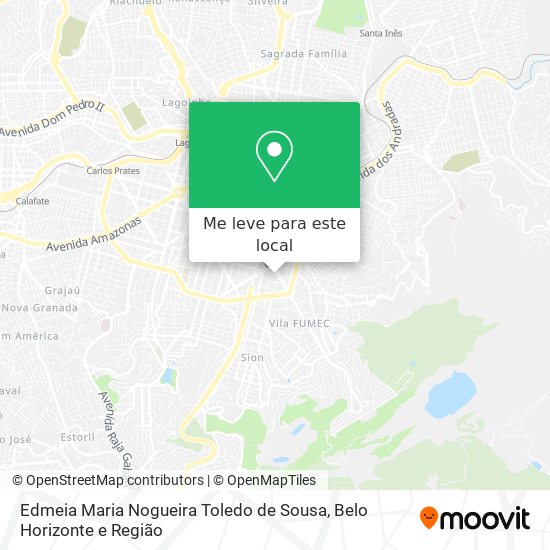 Edmeia Maria Nogueira Toledo de Sousa mapa