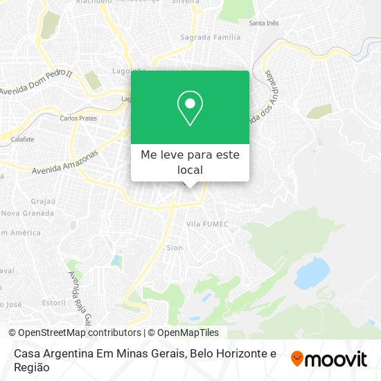 Casa Argentina Em Minas Gerais mapa