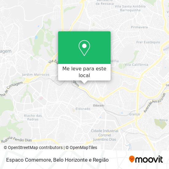 Espaco Comemore mapa