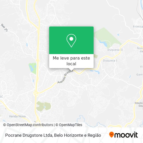 Pocrane Drugstore Ltda mapa