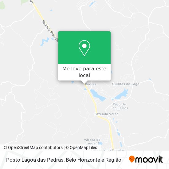 Posto Lagoa das Pedras mapa