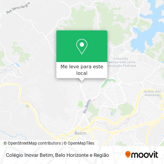 Colégio Inovar Betim mapa