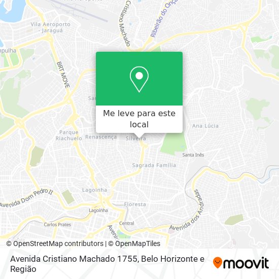 Avenida Cristiano Machado 1755 mapa