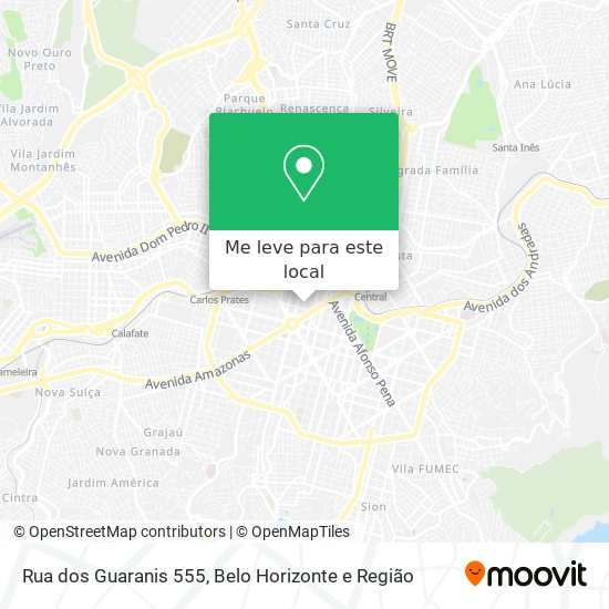 Rua dos Guaranis 555 mapa