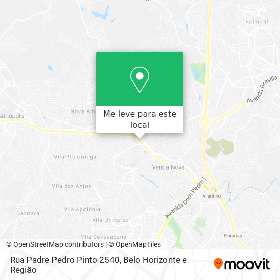 Rua Padre Pedro Pinto 2540 mapa