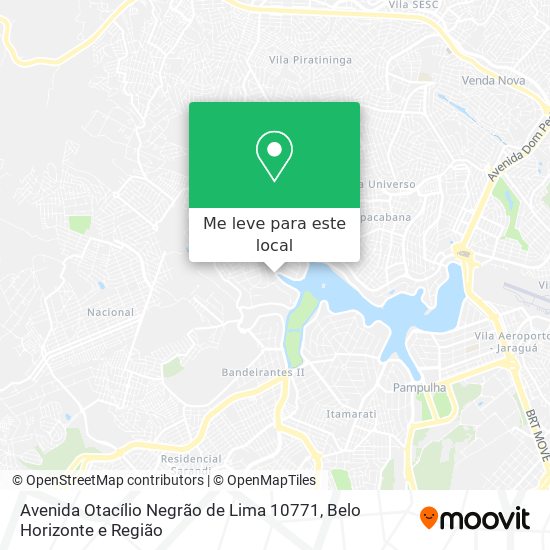 Avenida Otacílio Negrão de Lima 10771 mapa