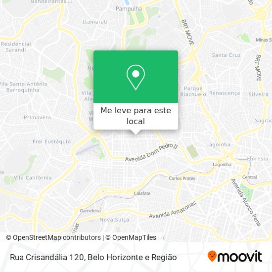 Rua Crisandália 120 mapa