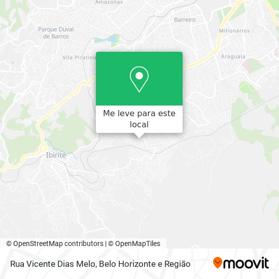 Rua Vicente Dias Melo mapa