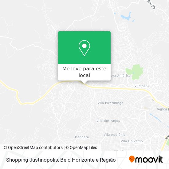 Shopping Justinopolis mapa