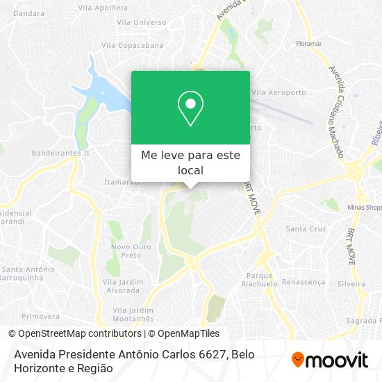 Avenida Presidente Antônio Carlos 6627 mapa