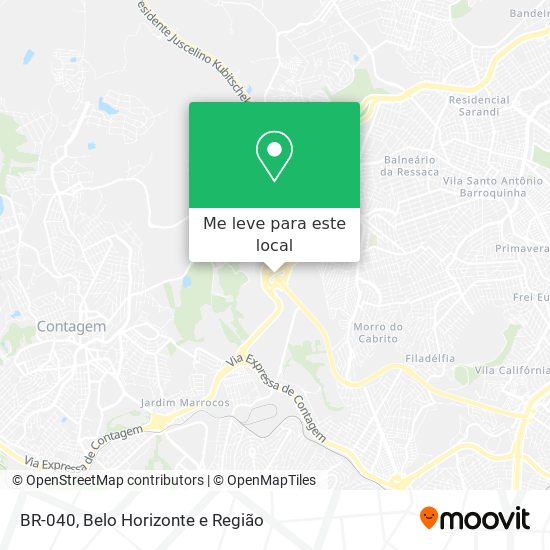BR-040 mapa