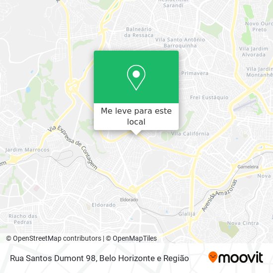 Rua Santos Dumont 98 mapa