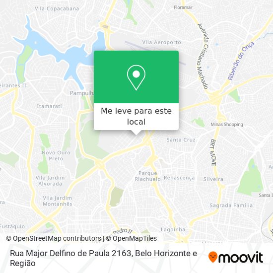 Rua Major Delfino de Paula 2163 mapa