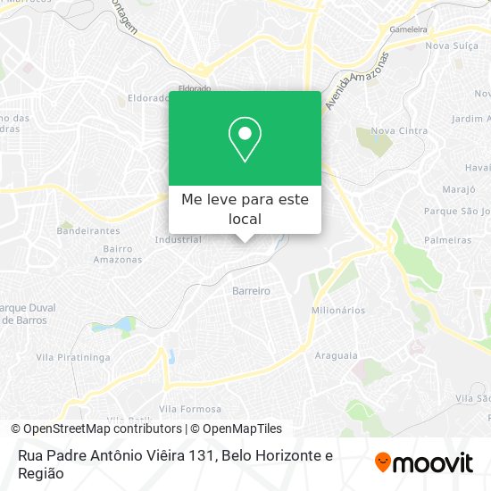 Rua Padre Antônio Viêira 131 mapa