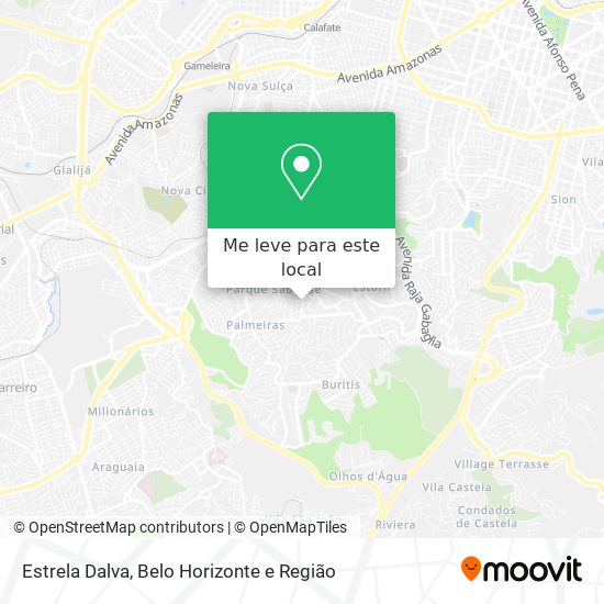 Estrela Dalva mapa