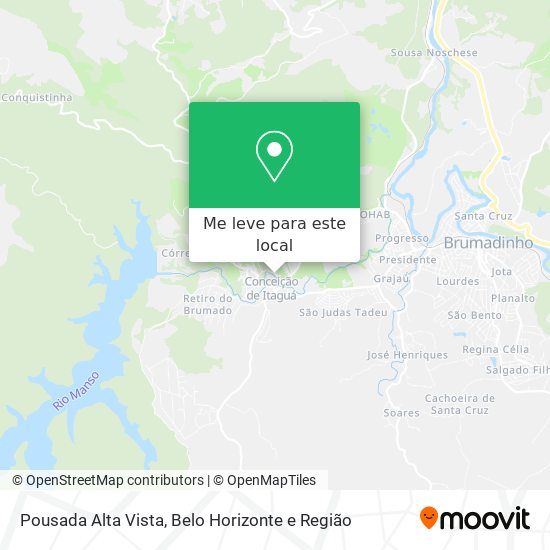 Pousada Alta Vista mapa