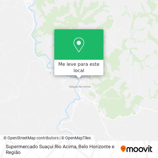 Supermercado Suaçui Rio Acima mapa