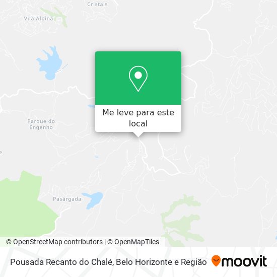 Pousada Recanto do Chalé mapa